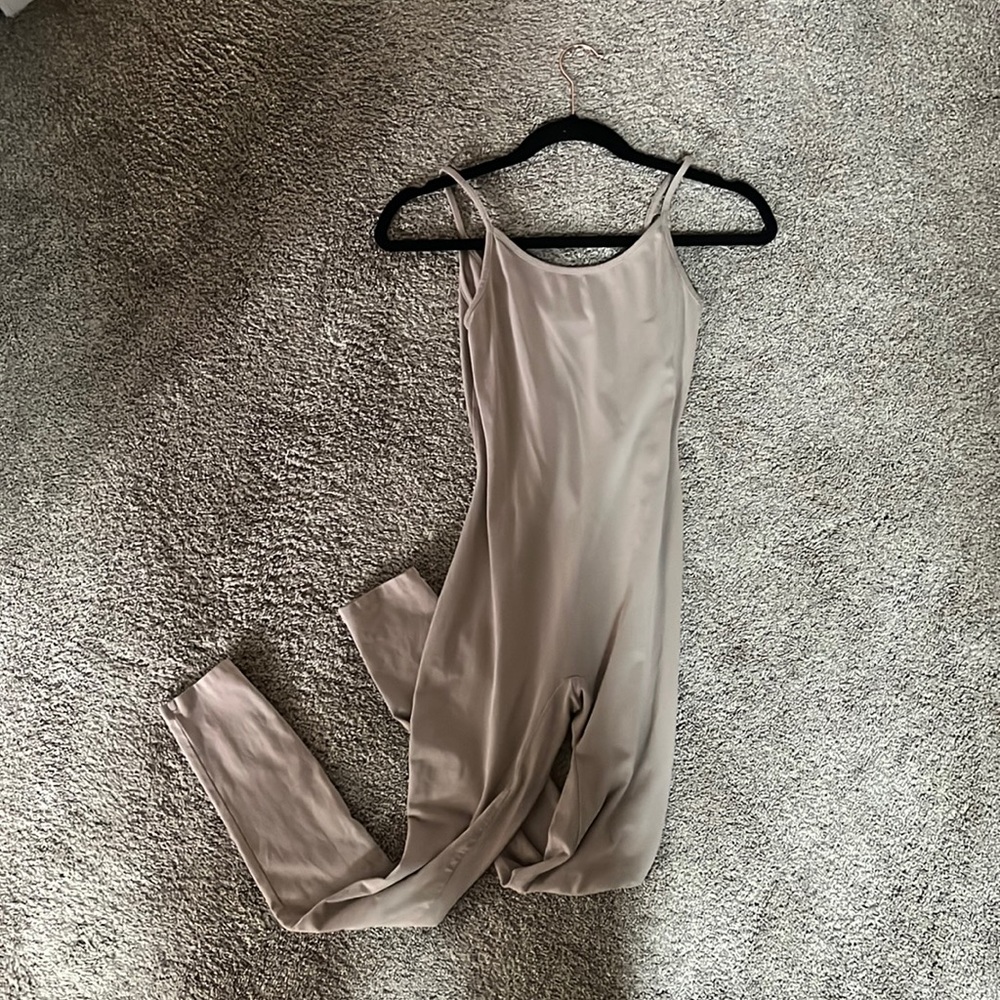 Longer than capri length body suit